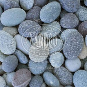 Close-up of 2"-3" Peruvian Beach Pebbles