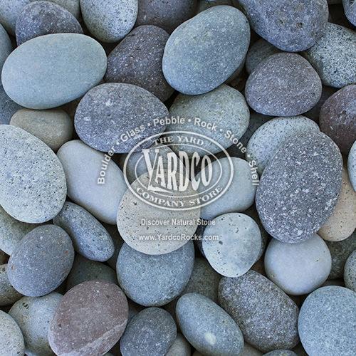 Close-up of 2"-3" Peruvian Beach Pebbles