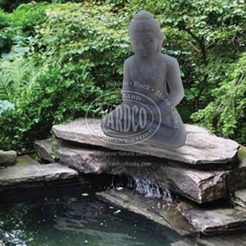 Lavastone Buddha- Dhyan Receiving or Meditation • Imported - Image 2