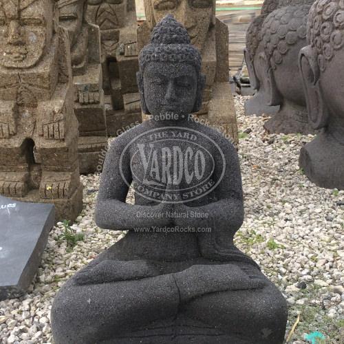 Lava Stone Buddha Praying