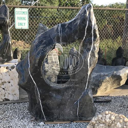 Asian Stone Sculpture - Specimen "Black" • Imported