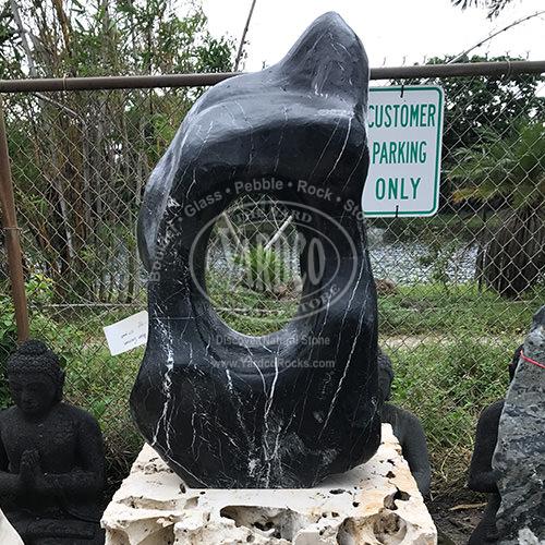 Asian Stone Sculpture - Specimen "Black" • Imported - Image 2