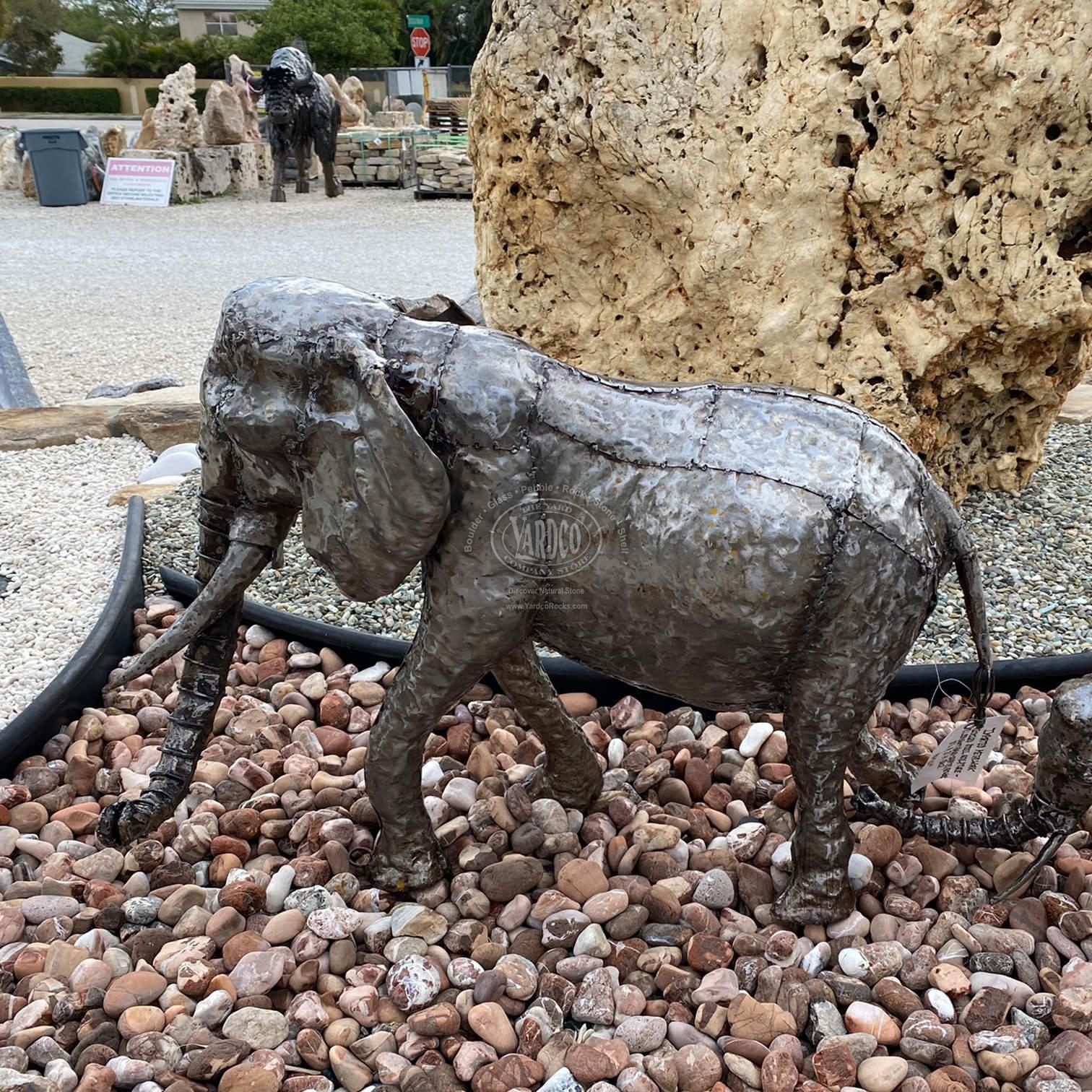 Steel Sculpture "Elephant" • Imported - Image 7