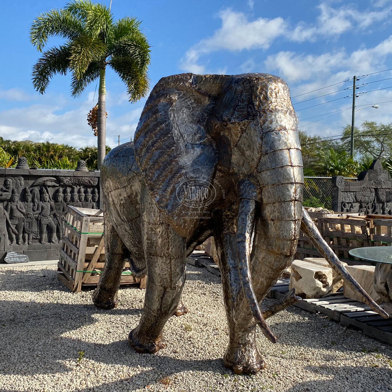 Steel Sculpture "Elephant" • Imported - Image 11