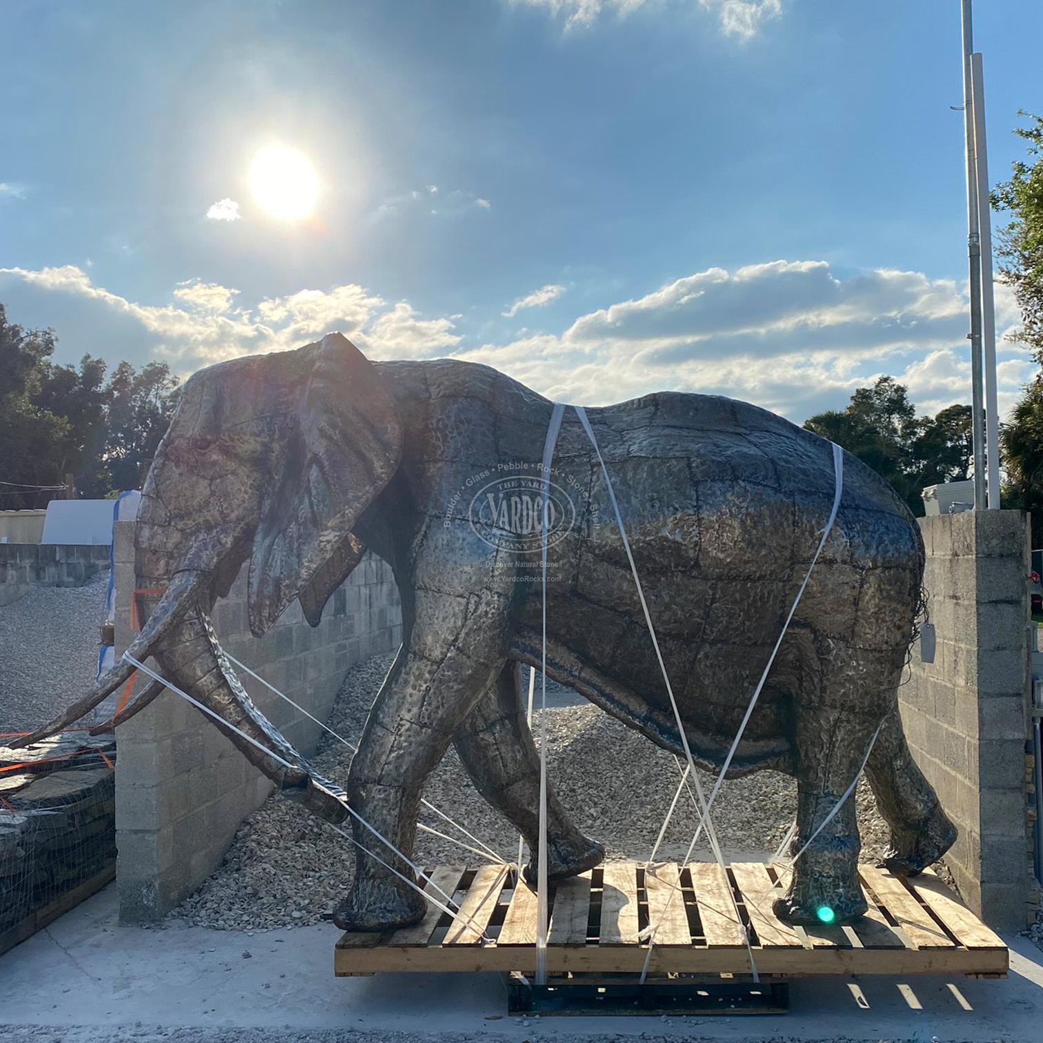 Steel Sculpture "Elephant" • Imported - Image 9