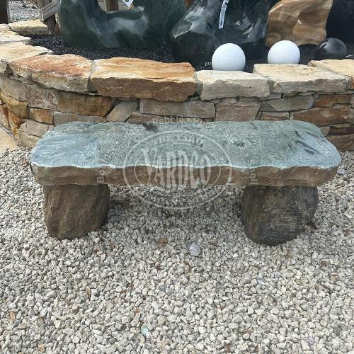 Asian Dragon Jade Marble Bench • Imported