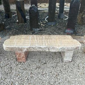 Asian Onyx Marble Bench • Imported