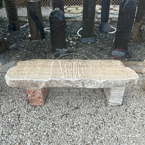 Asian Onyx Marble Bench • Imported